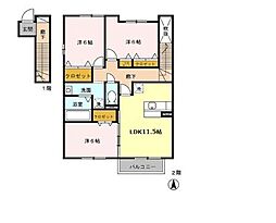 ブランシェコートL・2 3LDKの間取図画像