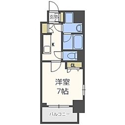 アーバネックス梅田西 1Kの間取図画像