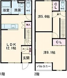 すまいる47 2LDKの間取図画像