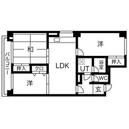 つつじが丘テラス 3LDKの間取図画像