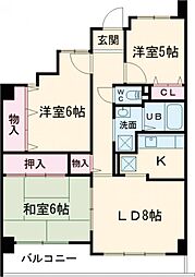 リシャール・コート 3LDKの間取図画像
