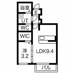 ヴィラ・ファルコン 1LDKの間取図画像
