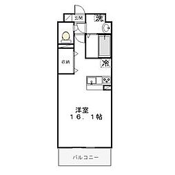 フォルテ 1Kの間取図画像