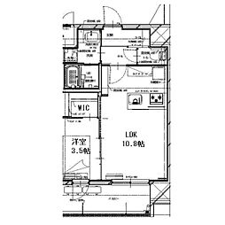 Alivis三国本町 1LDKの間取図画像