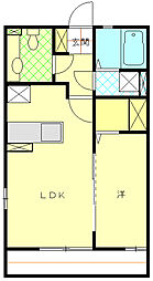 あすは 1LDKの間取図画像