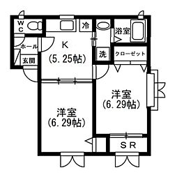 カナディアンビレッジ桜 2Kの間取図画像