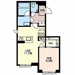 シャーメゾンNOAH 1LDKの間取図画像