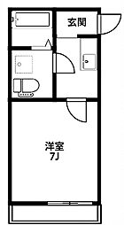 グランハート 1Kの間取図画像