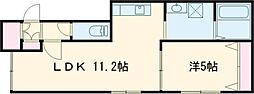 LANAC 1LDKの間取図画像