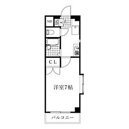 ベルコモンズ池見 1Kの間取図画像