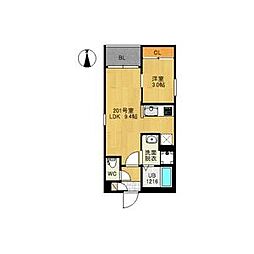 REGALEST仙台薬師堂 1LDKの間取図画像