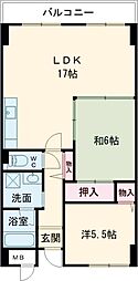 エスポワール仙寿 3LDKの間取図画像
