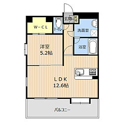 LIBHT-HEISEIEAST 1LDKの間取図画像