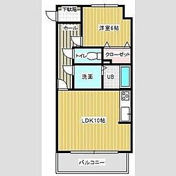 グランシャリオ 1LDKの間取図画像