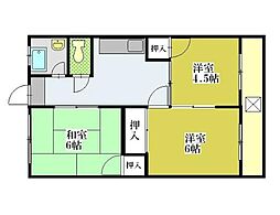 第1雅叙園ビル 3Kの間取図画像