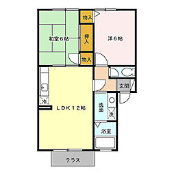 ウィルモア 2LDKの間取図画像