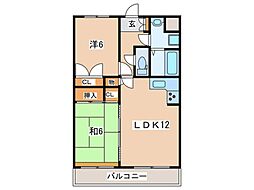 グランメゾン富水 2LDKの間取図画像