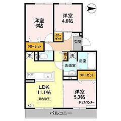 物件の間取り