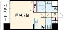 アバンギャルド北御座 ワンルームの間取図画像