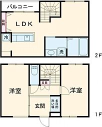 WONDER BASE 2LDKの間取図画像