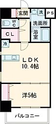 エルザグランツ戸畑千防 1LDKの間取図画像