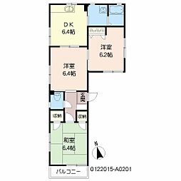 ファーストフォードMK 3DKの間取図画像