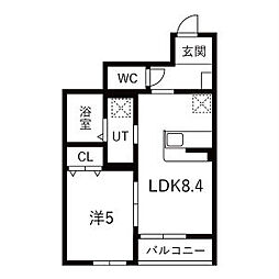 Gran Class V(グラン クラス) 1LDKの間取図画像