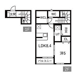 Gran Class V(グラン クラス) 1LDKの間取図画像