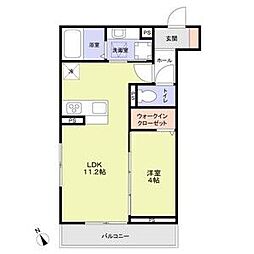 DPaina鶴ヶ峰 1LDKの間取図画像