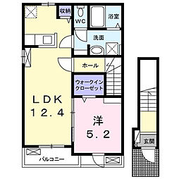 フィグ新栄I 1LDKの間取図画像