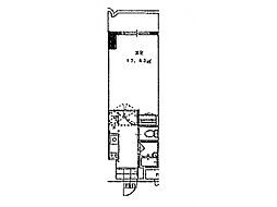 ギャラン南小倉 1Kの間取図画像