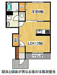 Familiar 1LDKの間取図画像