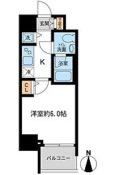 KDXレジデンス大島 1Kの間取図画像