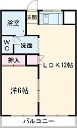 フラットイン 3LDKの間取図画像