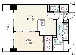 Sophia21堀川 1LDKの間取図画像