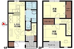 サライ 2LDKの間取図画像