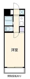 シャイリス 1Kの間取図画像