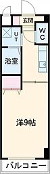 サザンクレスト堺 1Kの間取図画像