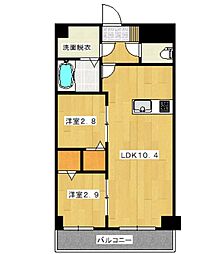 CH 2LDKの間取図画像