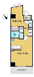 LuceVII 1LDKの間取図画像