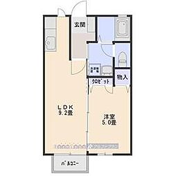 ホクレアの丘H 1LDKの間取図画像