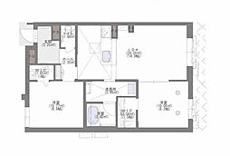 シャーメゾン セレーヌ ベフ 2LDKの間取図画像