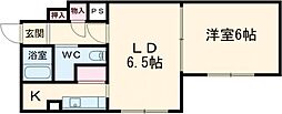 はーもにーほーむ19 1LDKの間取図画像
