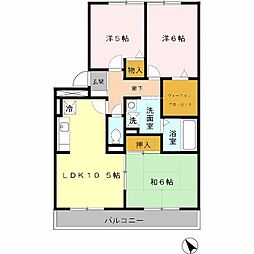 センチュリーコート 3LDKの間取図画像