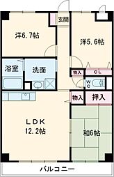 エクセルシア 3LDKの間取図画像