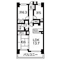 元今泉レジデンス12階12.8万円