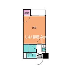 ドエルシティ 1Kの間取図画像
