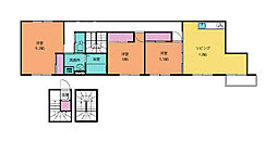 アンソレイユ原町 3LDKの間取図画像
