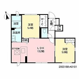 SHMFeliseedKH 2LDKの間取図画像