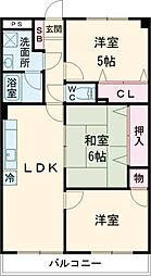 サンヴェルディ木室 3LDKの間取図画像
